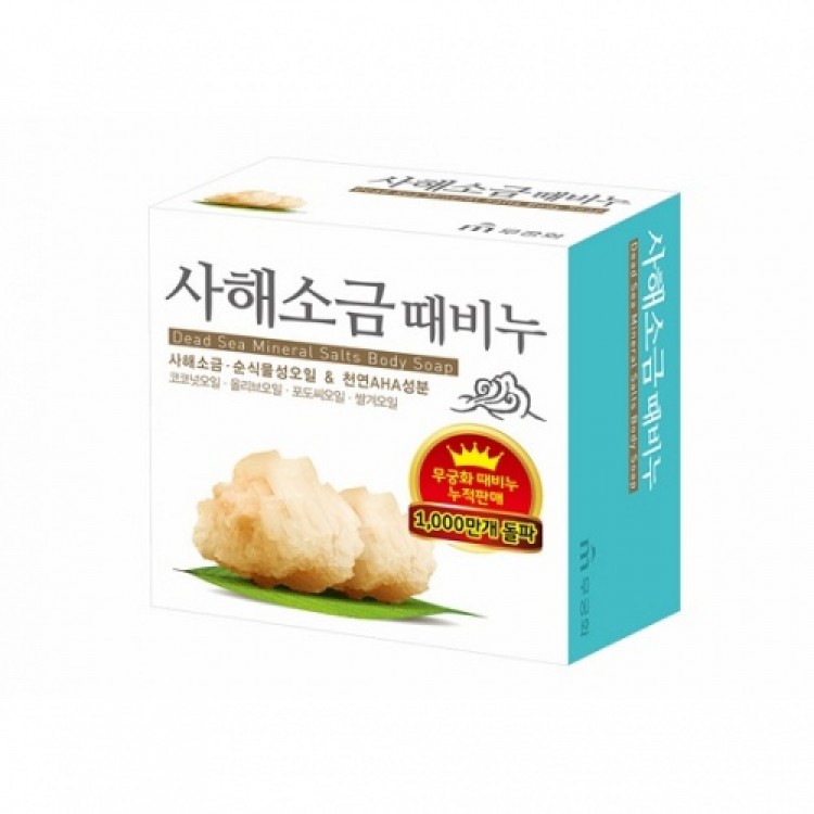  Скраб-мыло для тела с солью мертвого моря Mukunghwa Dead sea mineral salts body soap 100гр купить