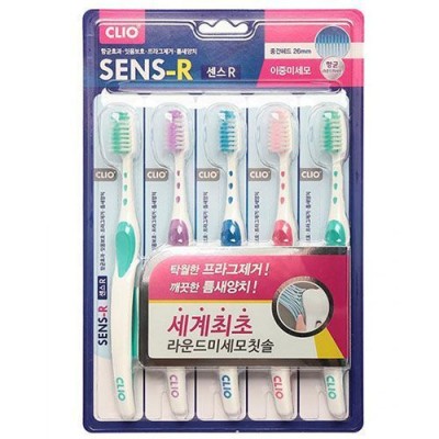 Зубная щетка Clio Sens Antibacterial Toothbrush 5шт